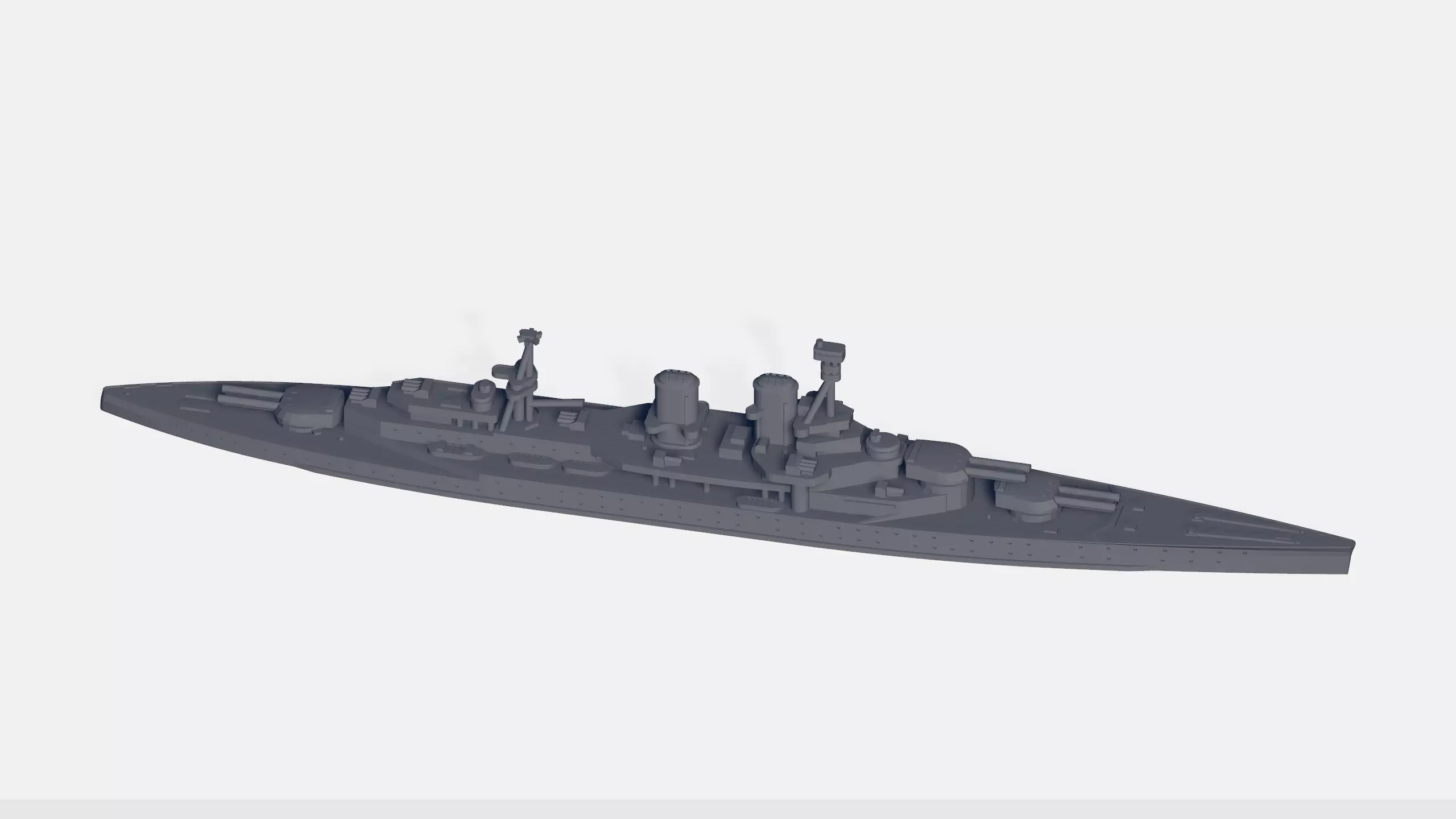 HMS Renown 1916 3D print model