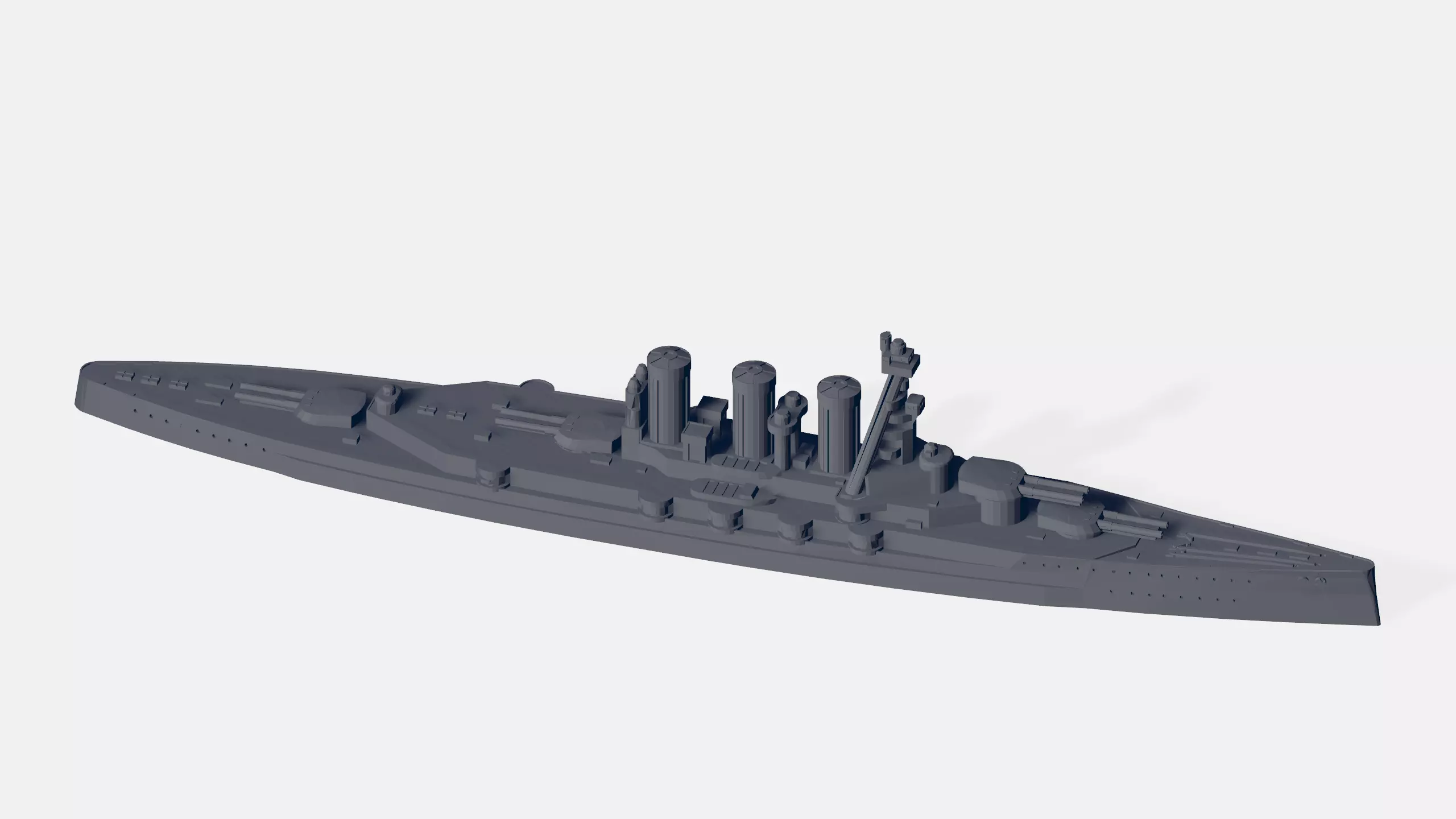 HMS Tiger 1914 3D print model