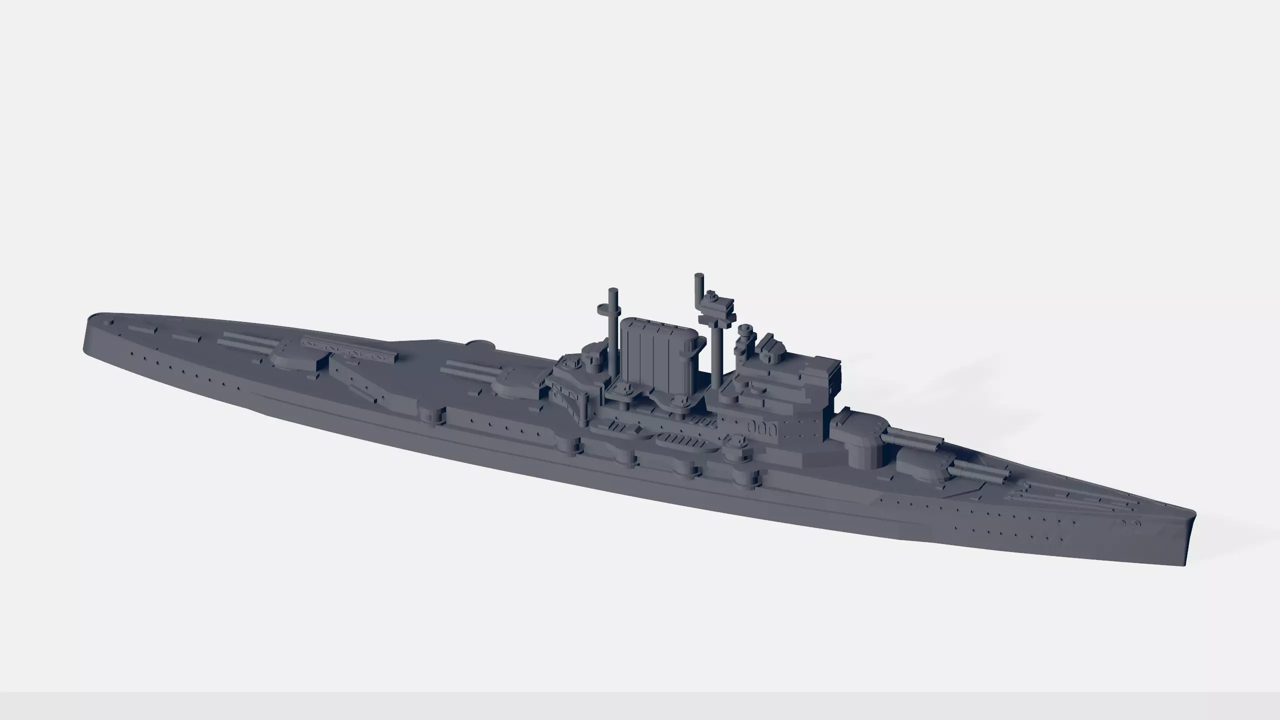 HMS Tiger 1939 3D print model
