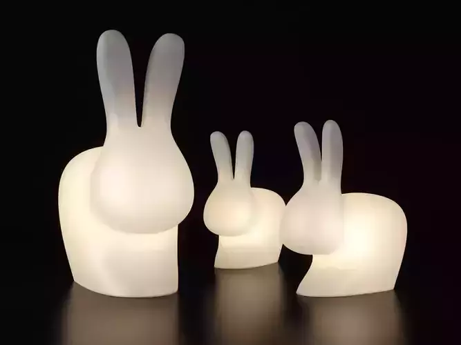 Rabbit Lamps Free 3D model