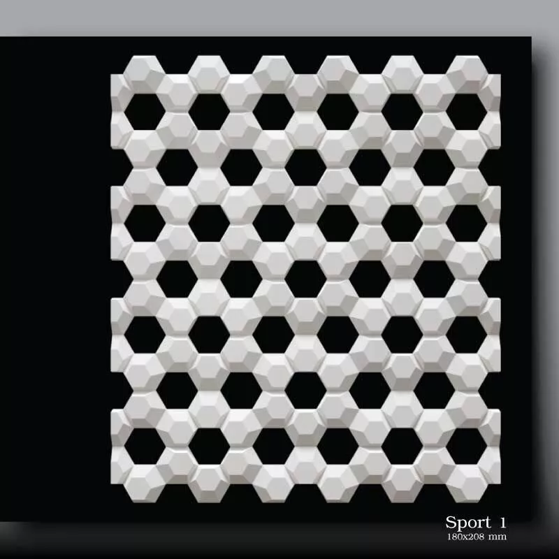Geometric 3D Seamless Pattern CNC Partition Panel Decorate Free 3D print model