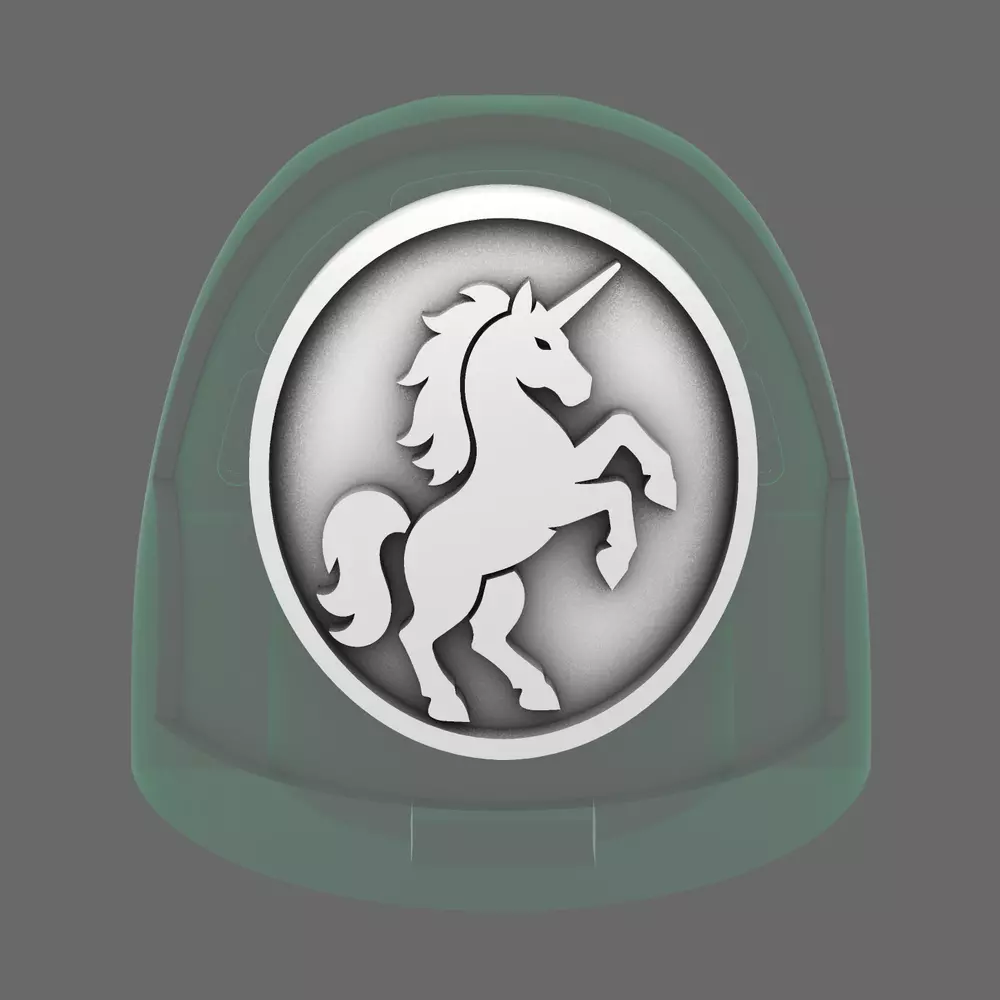 Galactic Knights V10R Shoulder Symbols RIGHT 3D print model