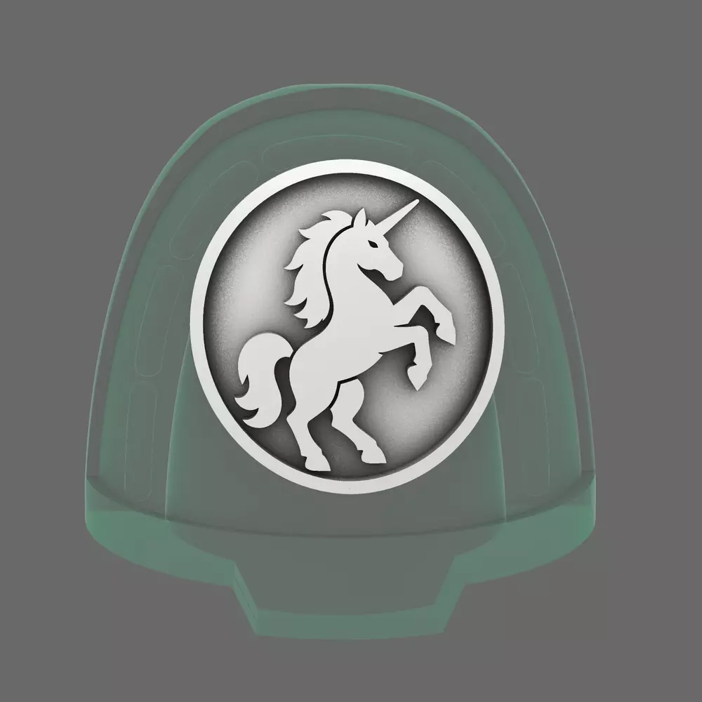 Galactic Knights V10B Shoulder Symbols RIGHT 3D print model