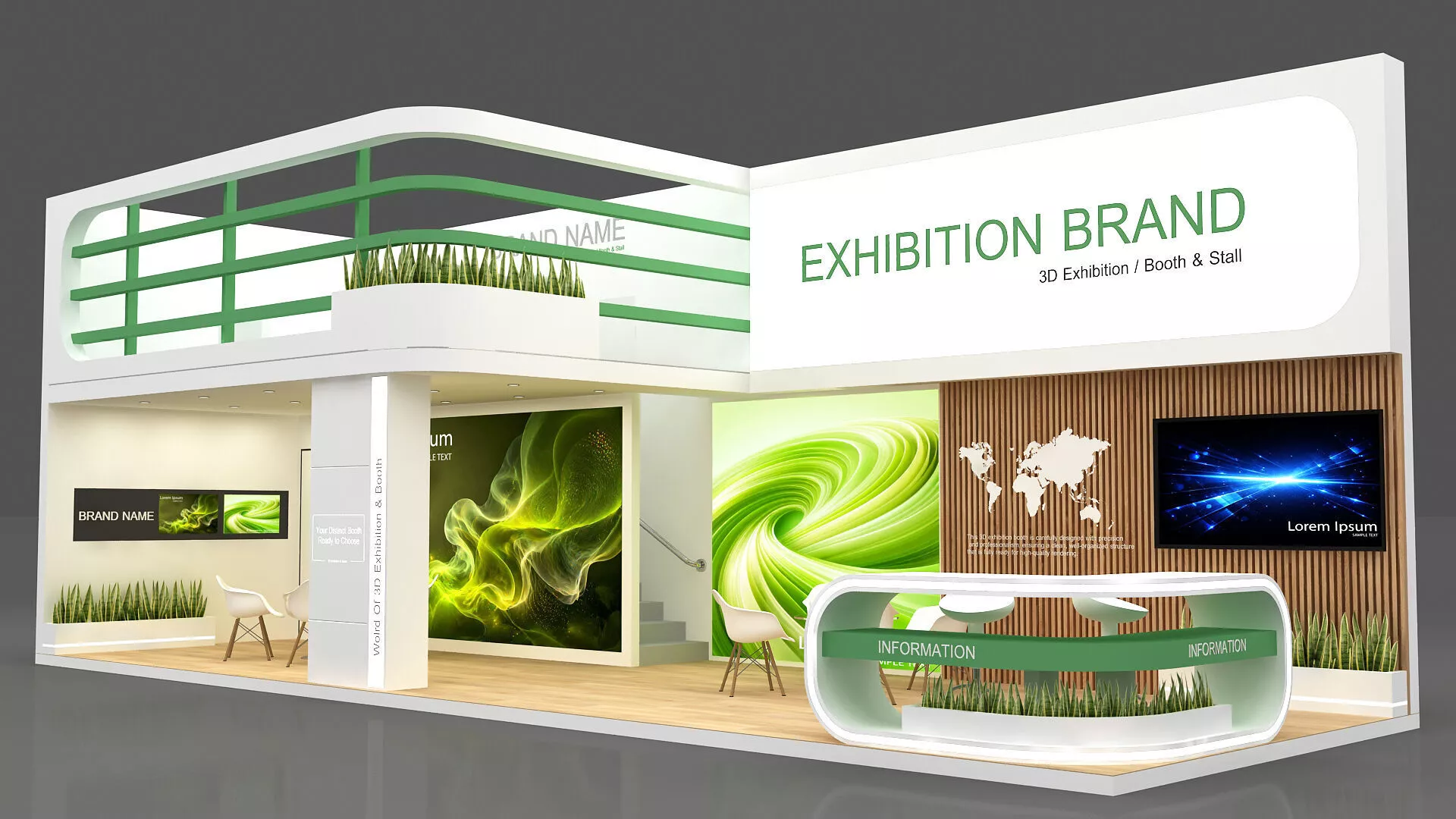 3d stall exhibition booth 3D model