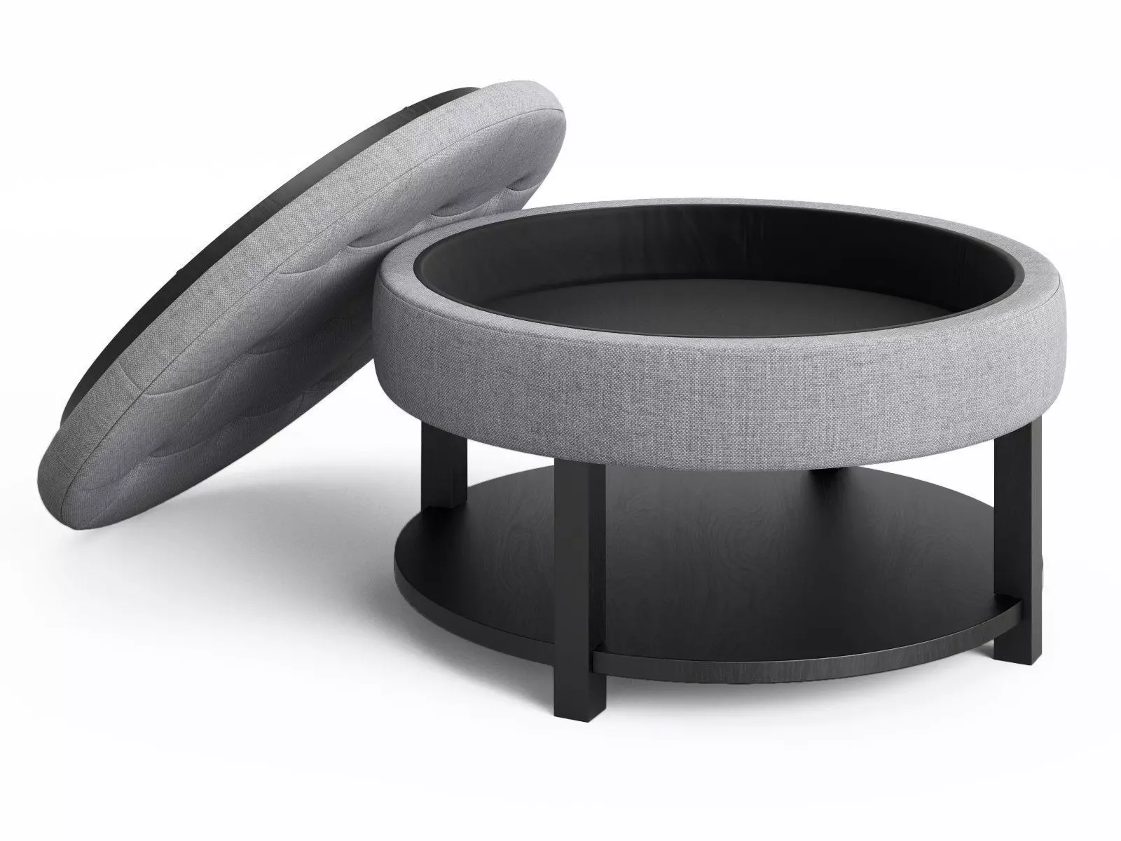 Dalton Coffee Table Round 3D model_2