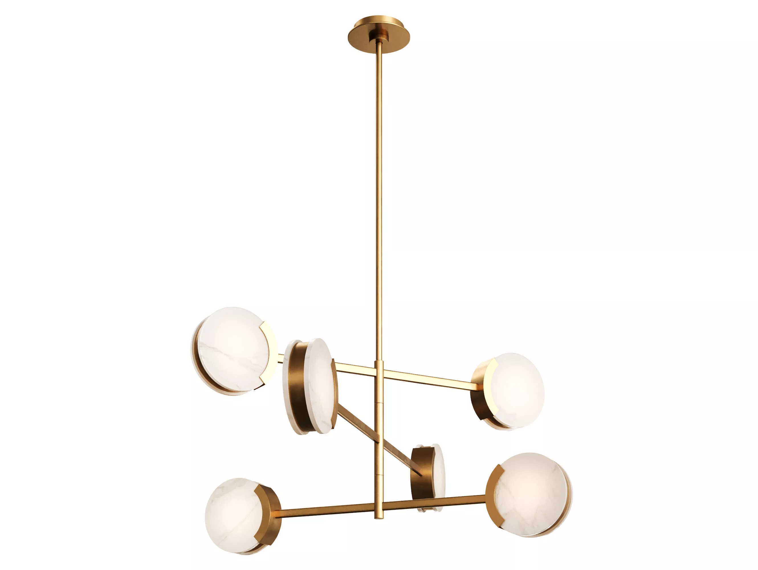 Melange 48 Multi-Positional Chandelier by Visual Comfort 3D model
