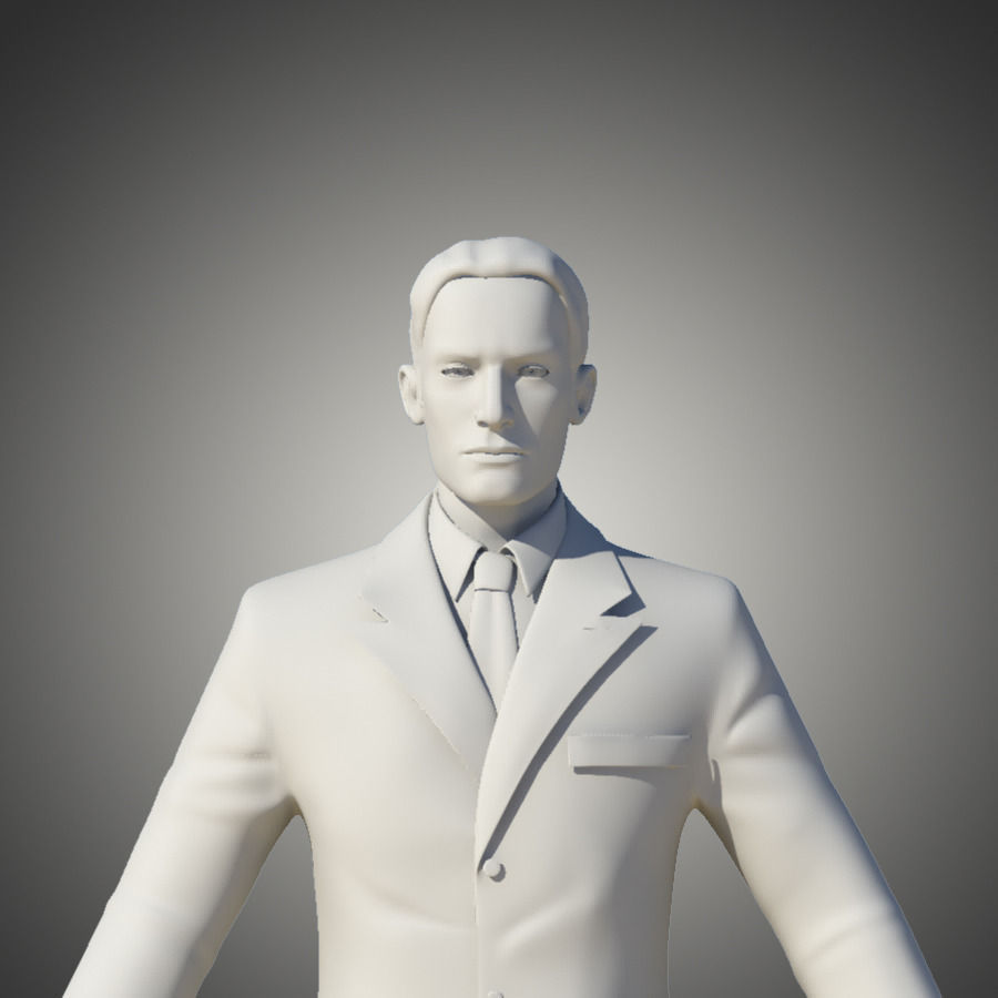 Man in Suit 3D model_10