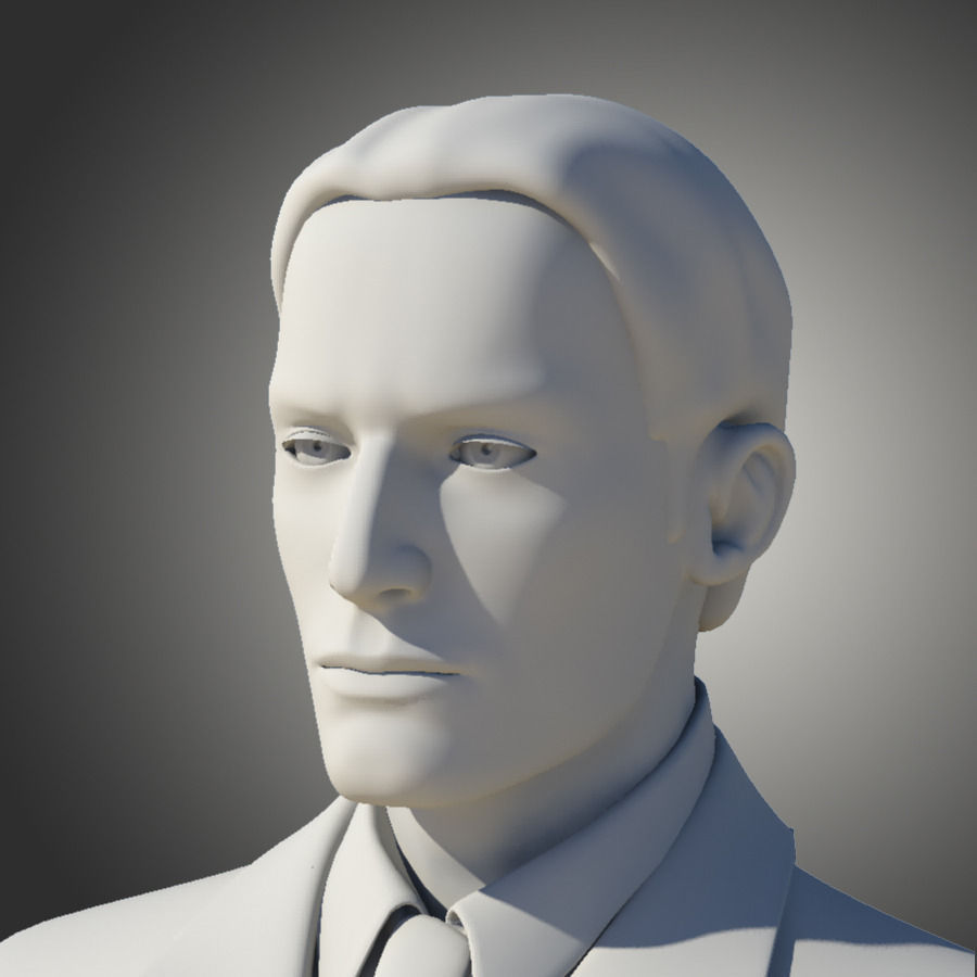 Man in Suit 3D model_9