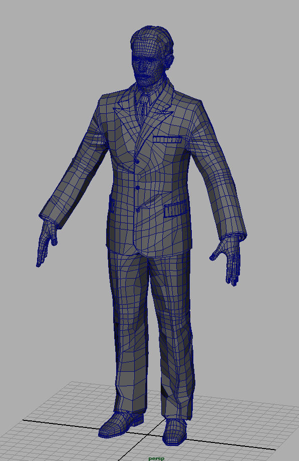 Man in Suit 3D model_21