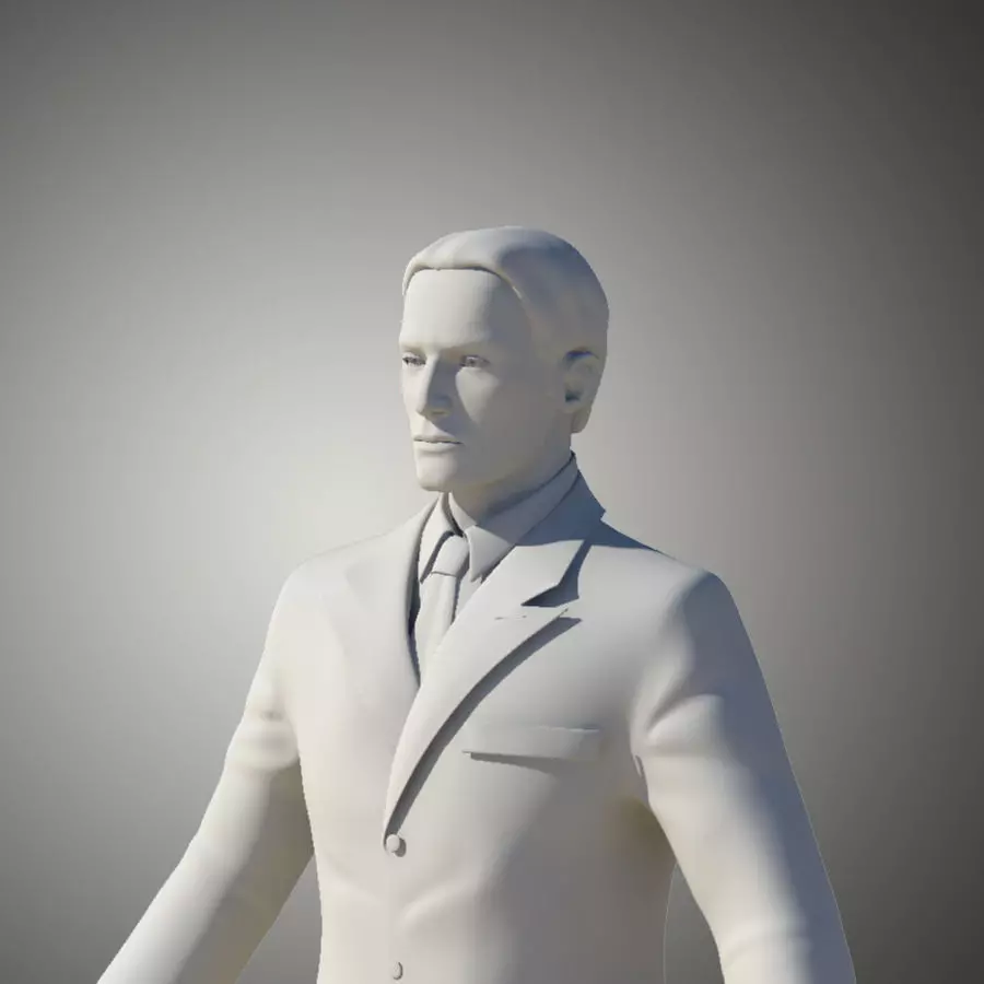 Man in Suit 3D model_0
