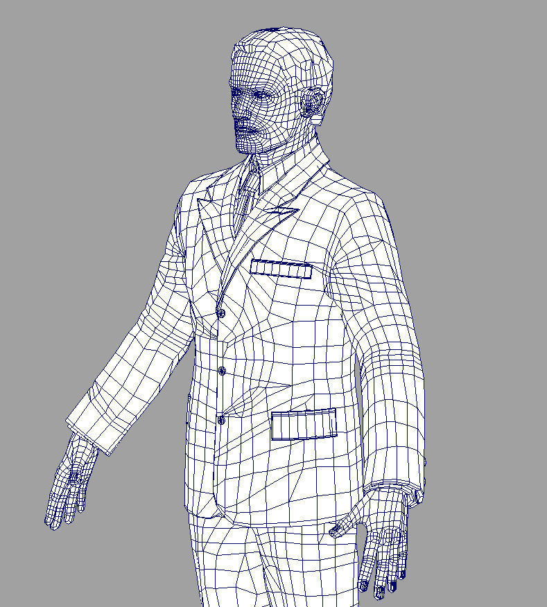 Man in Suit 3D model_23