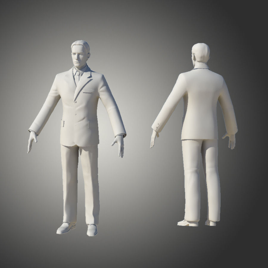 Man in Suit 3D model_35