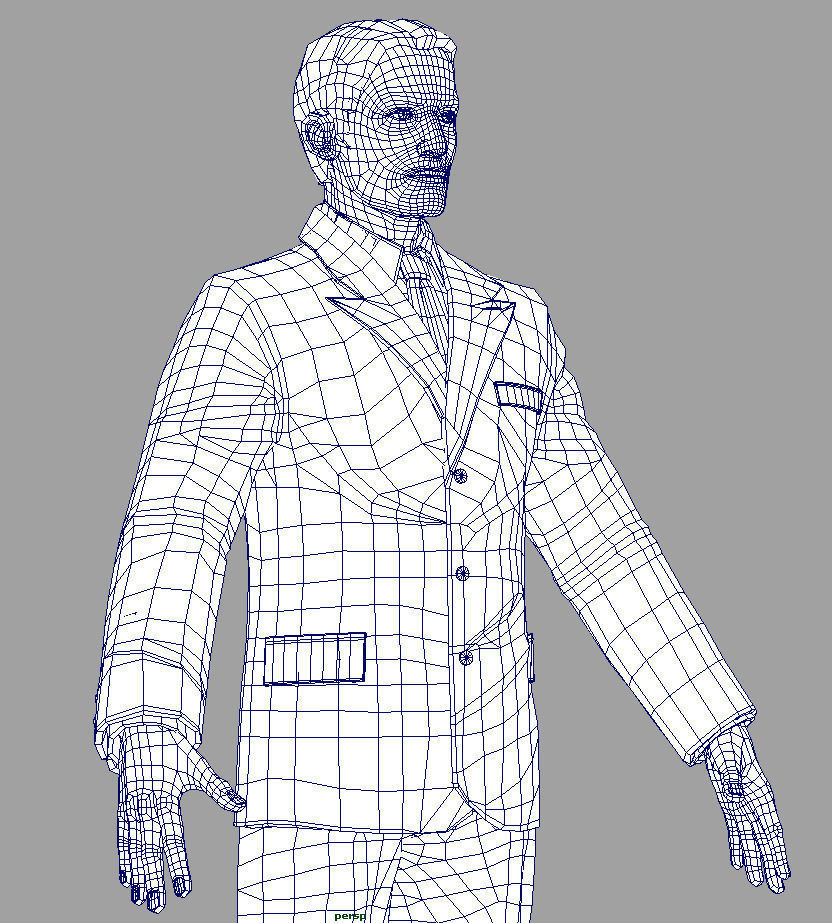 Man in Suit 3D model_39
