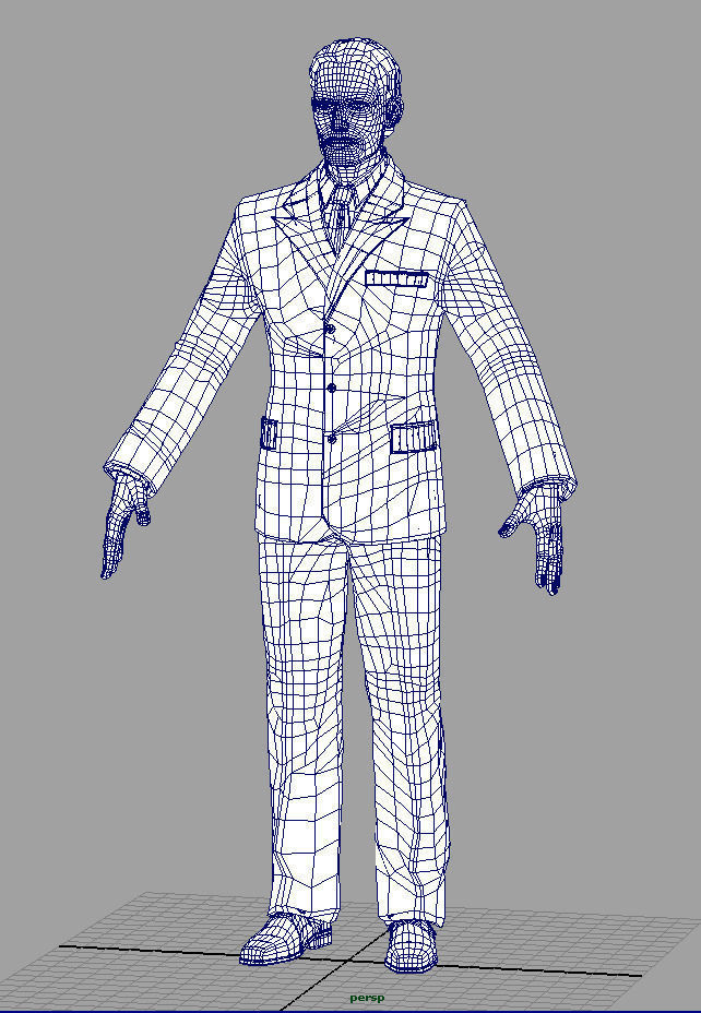Man in Suit 3D model_15