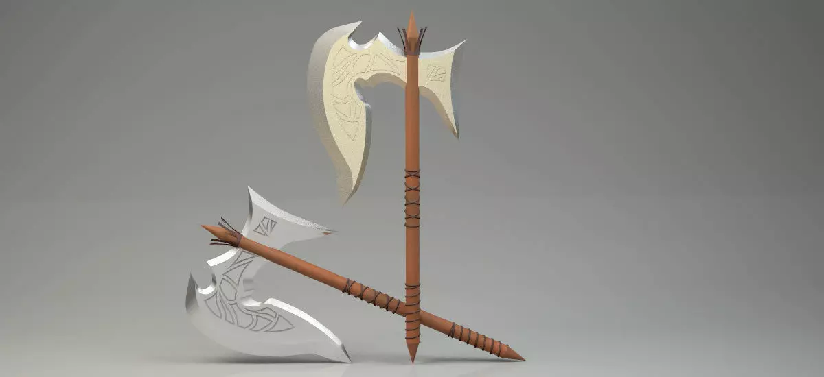 3D Spear Model Higth Poly Clear Model 3D print model