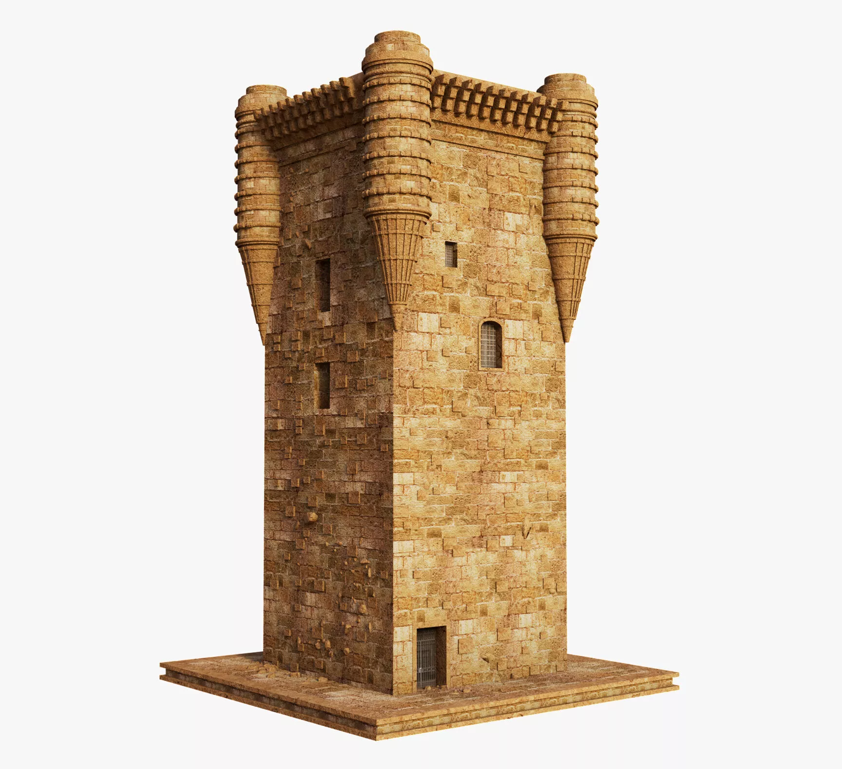 Ancient Spanish tower Free 3D model