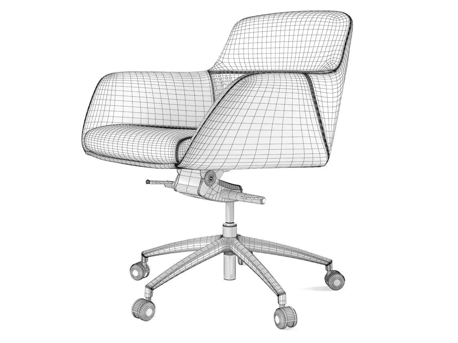 Darwin Swivel Low 3D model_3