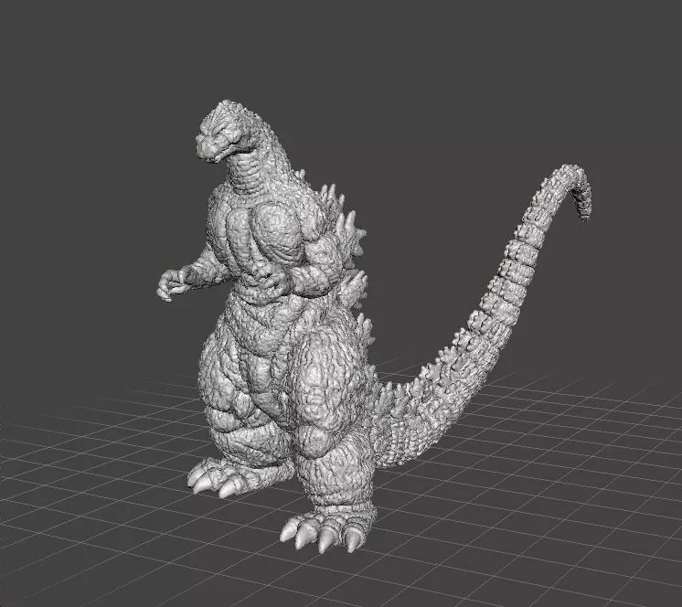 GODZILLA HEISEI 90S KAIJU MONSTER MINIATURE GAMES RPG DND 3D print model