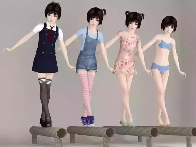 Eri various outfit pose 02