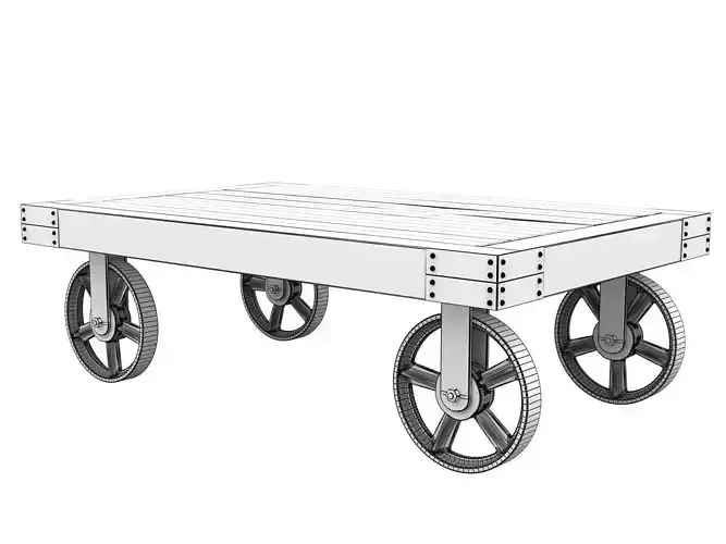 Industrial Cart Coffee Table