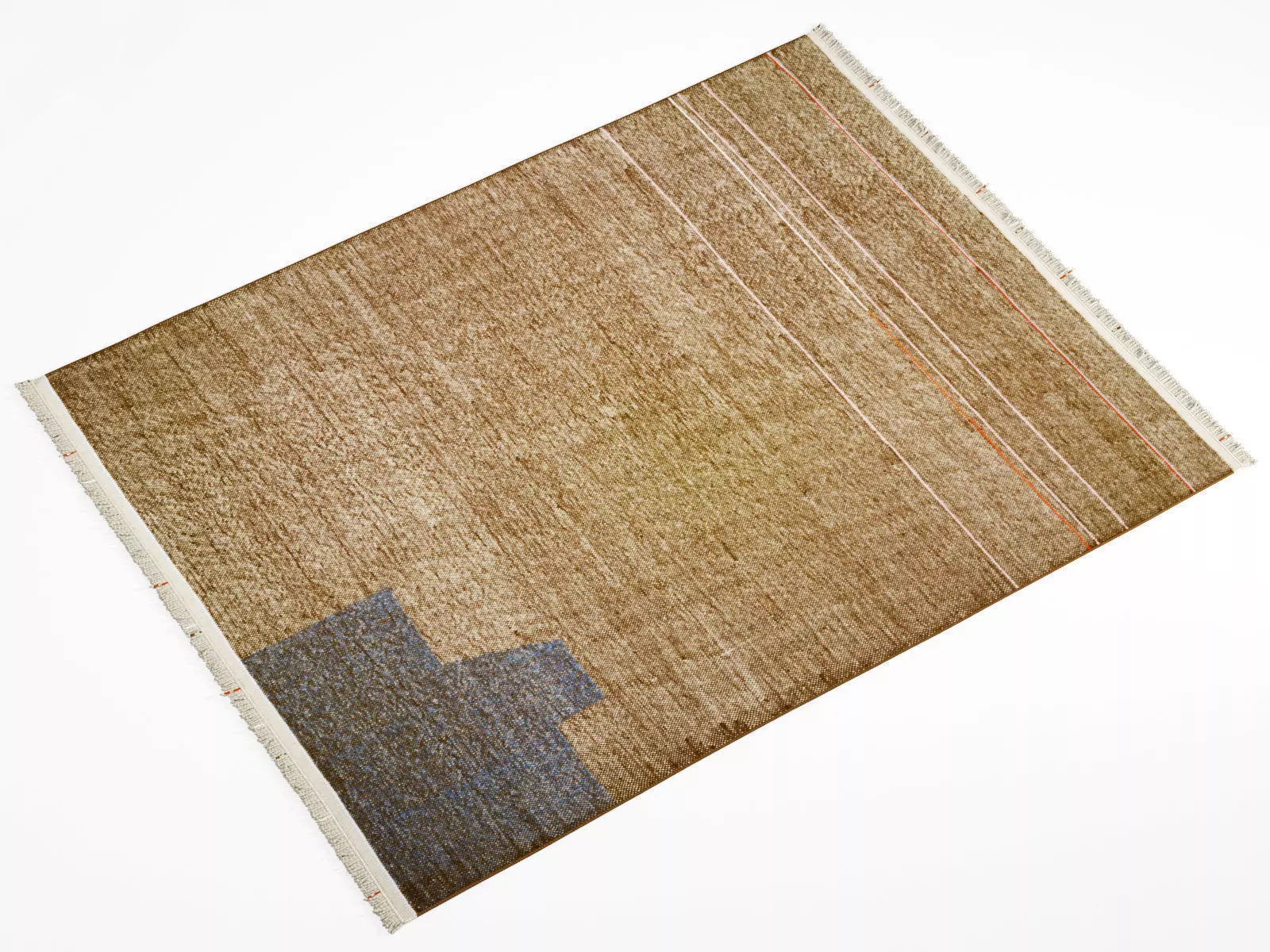 Argali rug with stripe 3D model_2