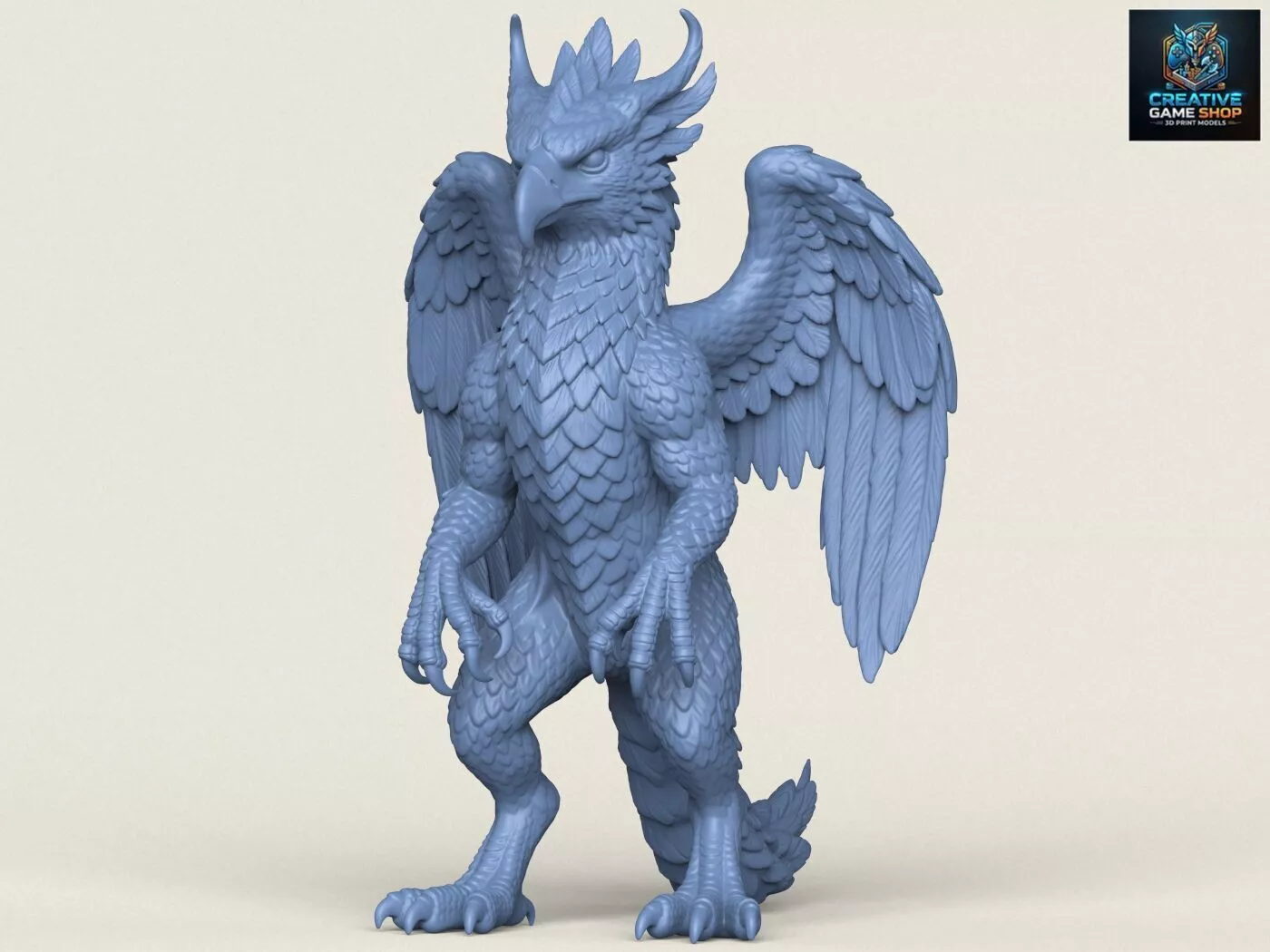 Monster Eagle Sculpture 3D print model
