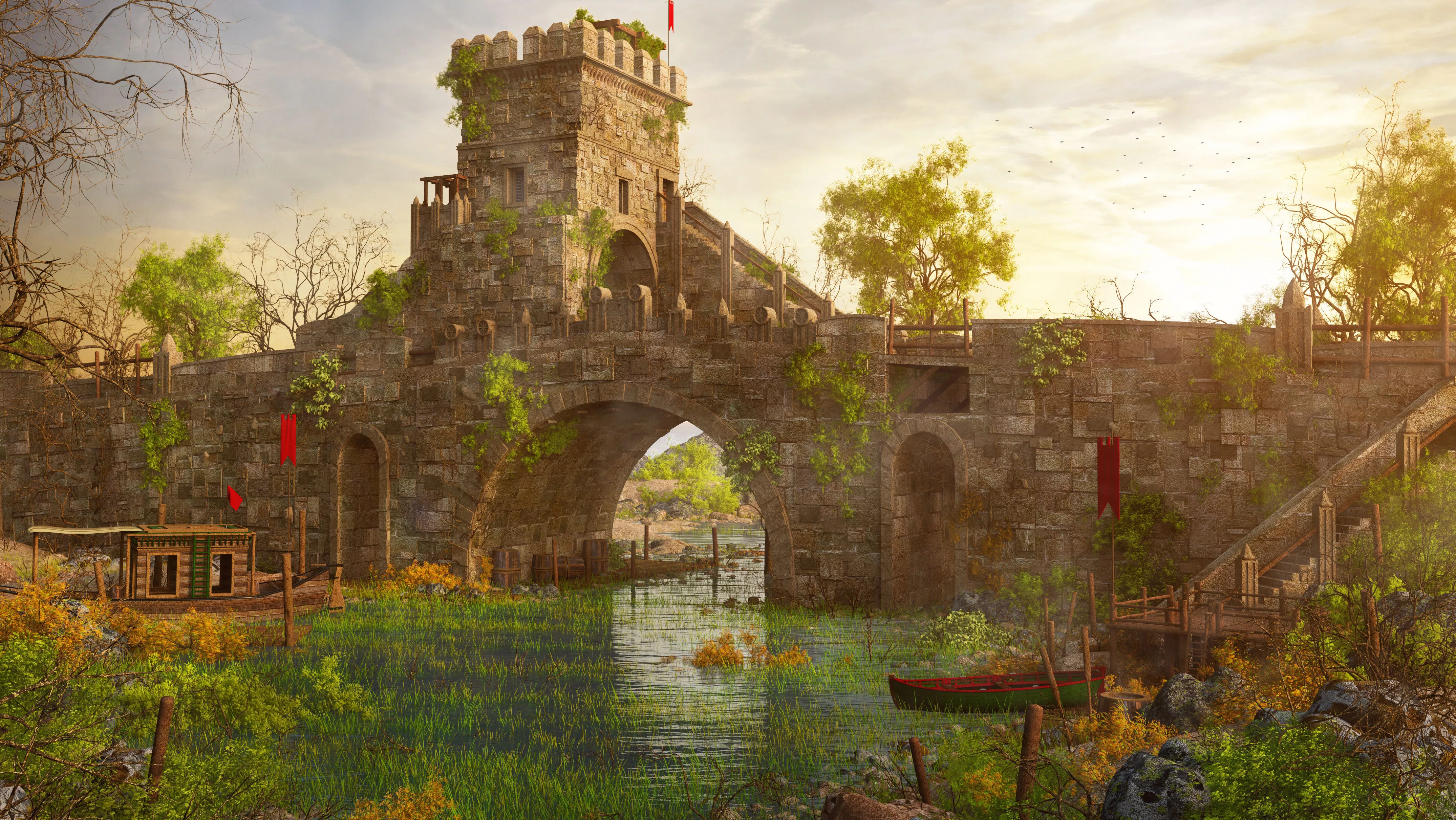 Ponte Salario environment 3D model