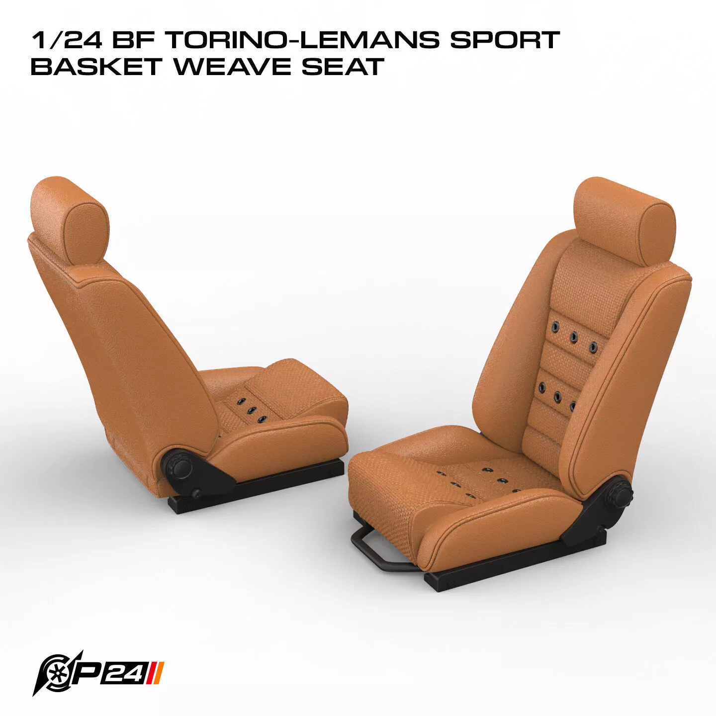 1-24th BF Torino-LeMans Sport Basket weave seat 3D print model