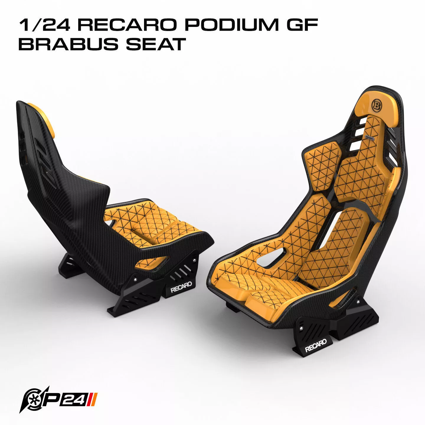 1-24th RECARO Podium GF Brabus seat 3D print model
