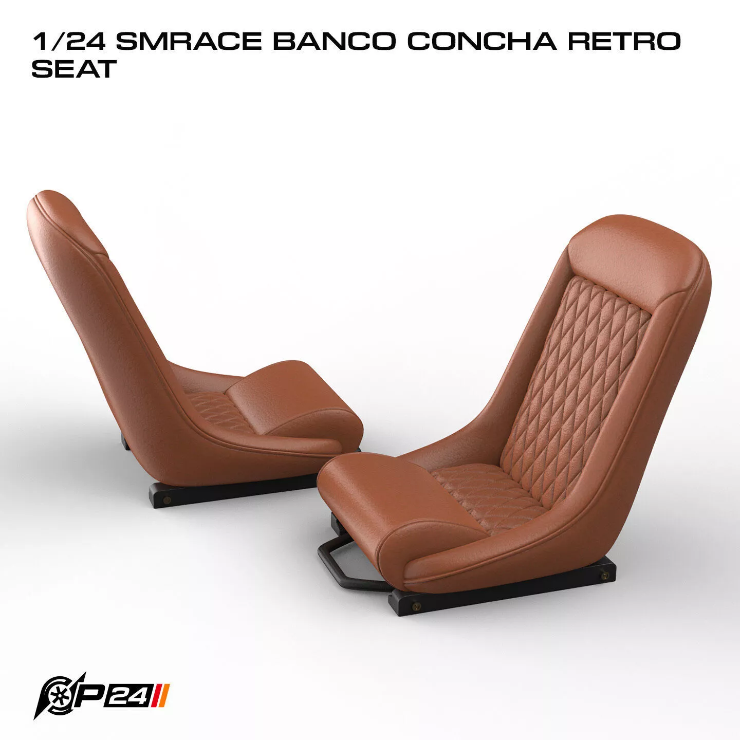 1-24th SMRace Banco concha retro seat 3D print model