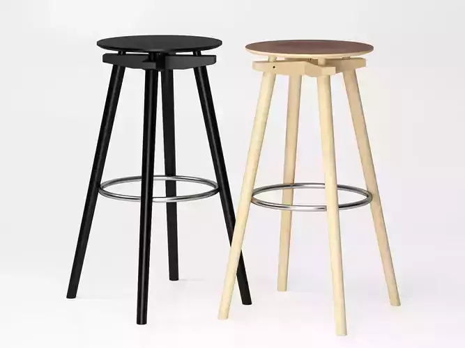 Bar Stool CC 3D model