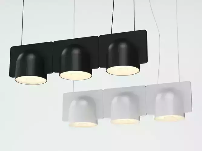 Igloo 3 pendant light with three lights hanging from ceiling