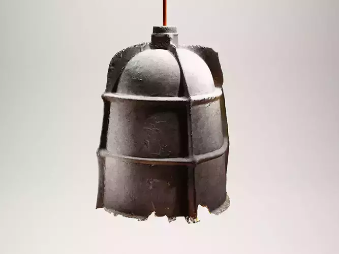 Mold pendant light made from old barrel