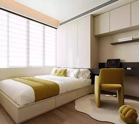 Kids Bedroom 3D Model SketchUp s3d warehouse 3D model 3