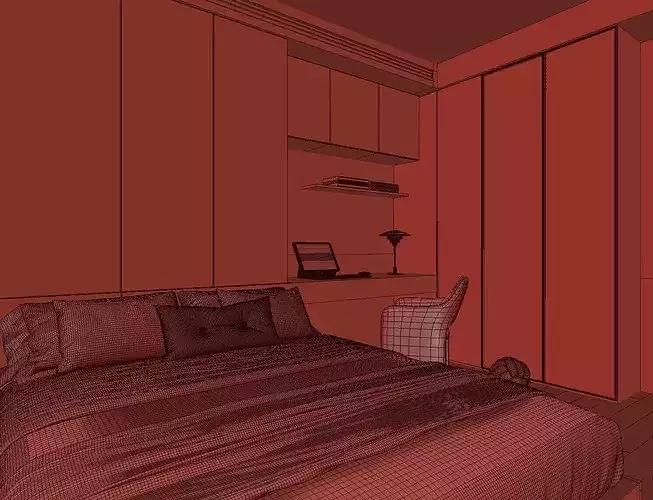 Kids Bedroom 3D Model SketchUp s3d warehouse 3D model 5