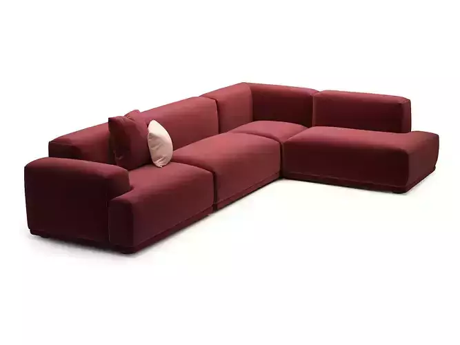 Connect 3-Seater Corner 3D model Connect 3-Seater Corner 3D model