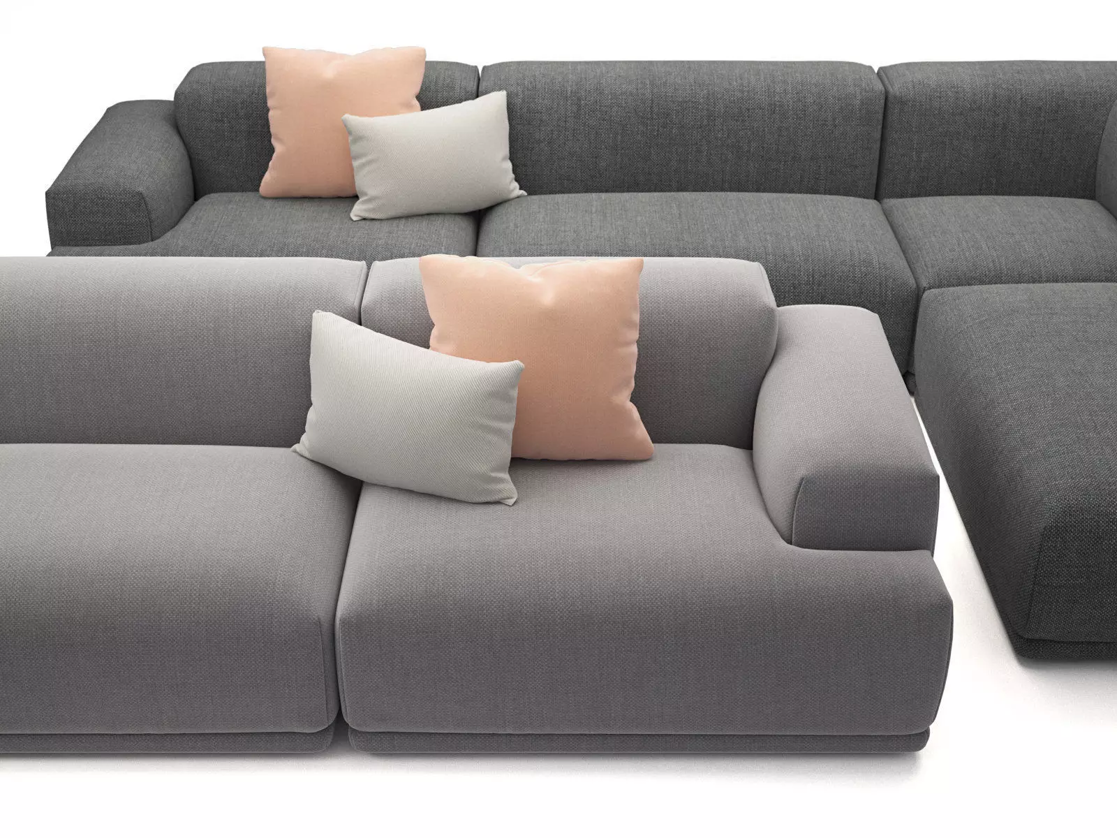 Connect 3-Seater Corner 3D model_2