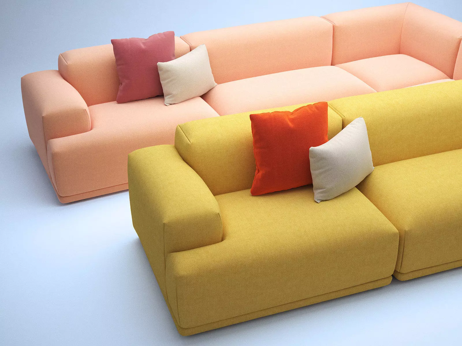 Connect 3-Seater Corner 3D model_3