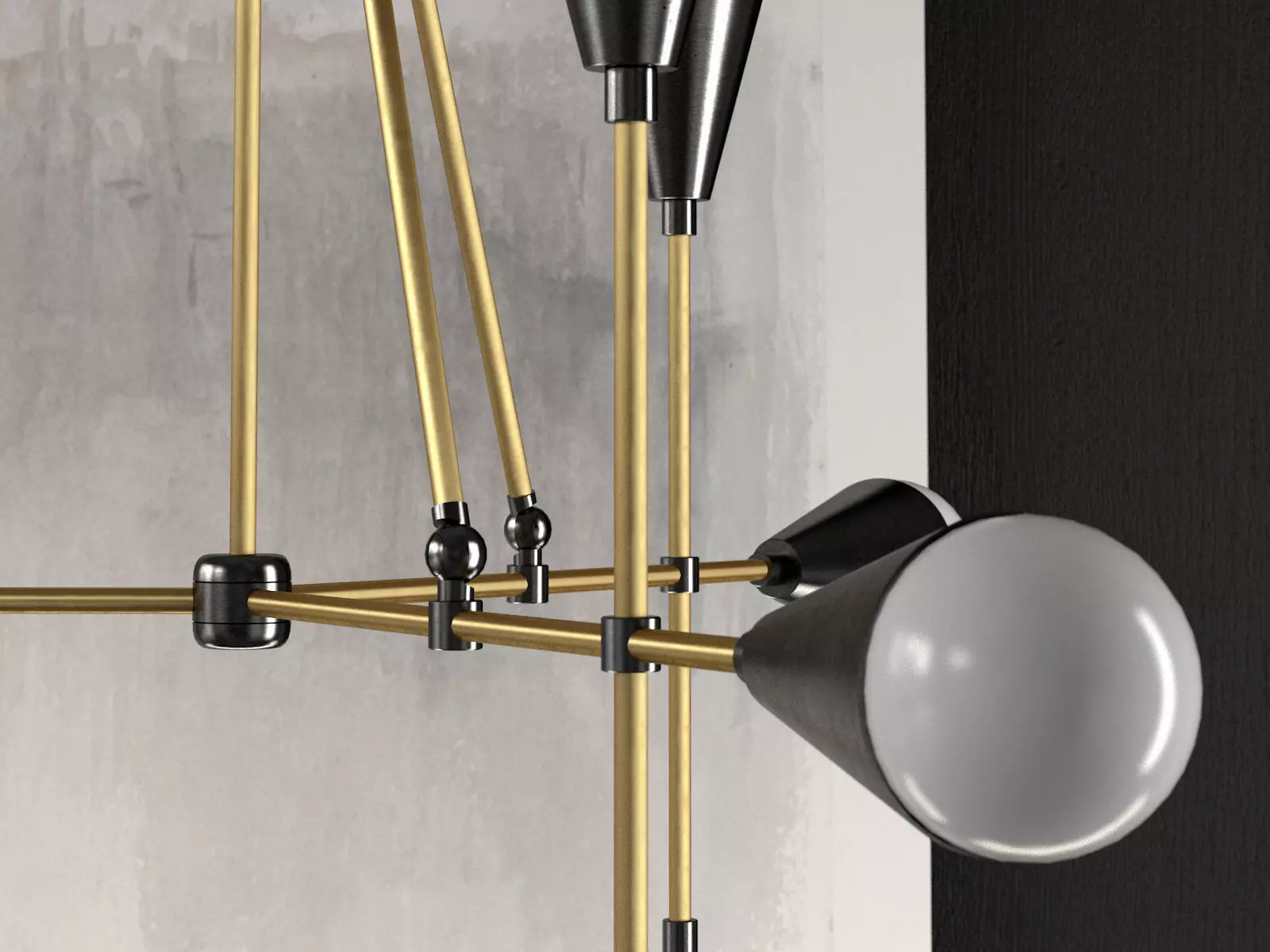 Triad 9 pendant light 3D model_4