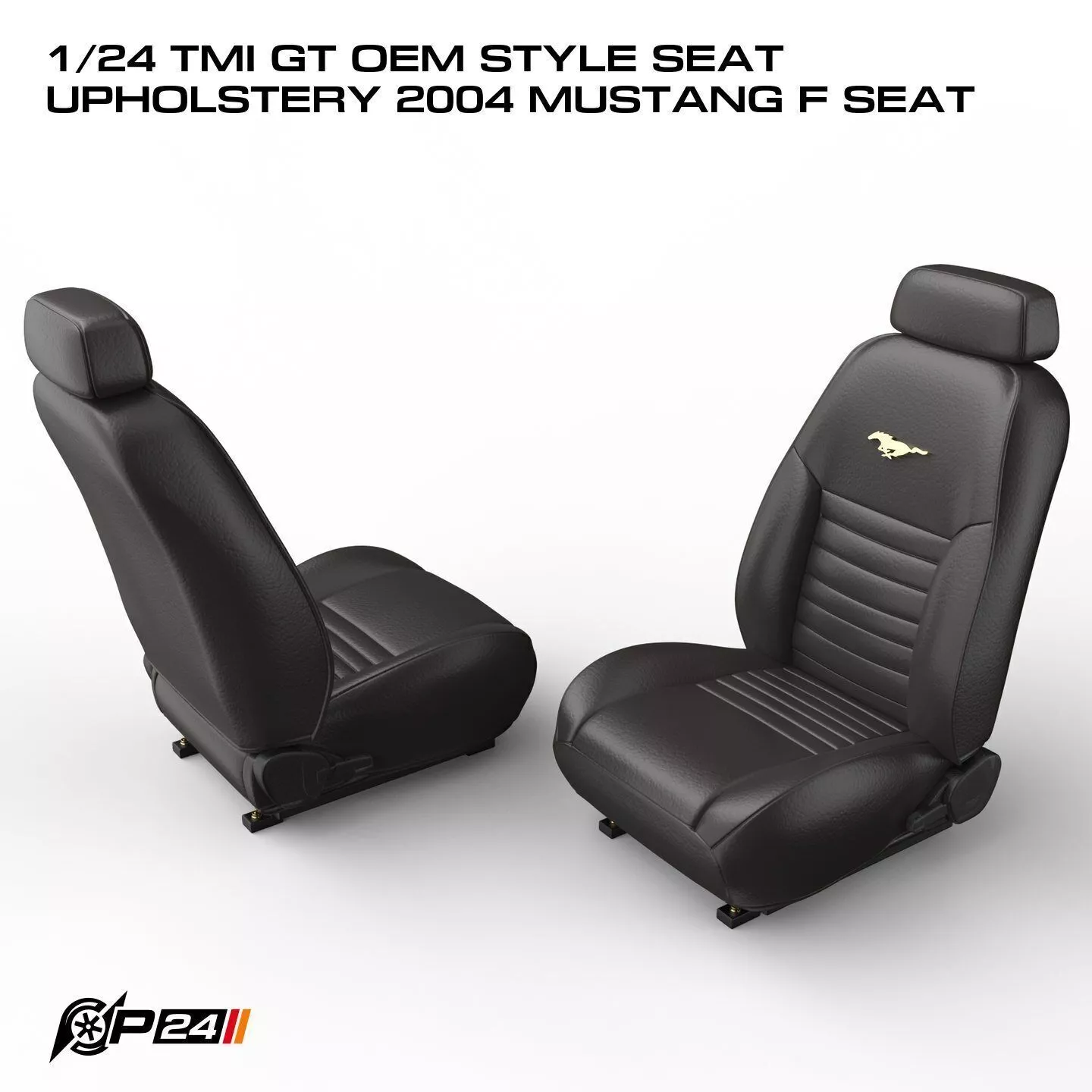 1-24th TMI GT OEM Style Seat Upholstery 2004 Mustang F Seat 3D print model