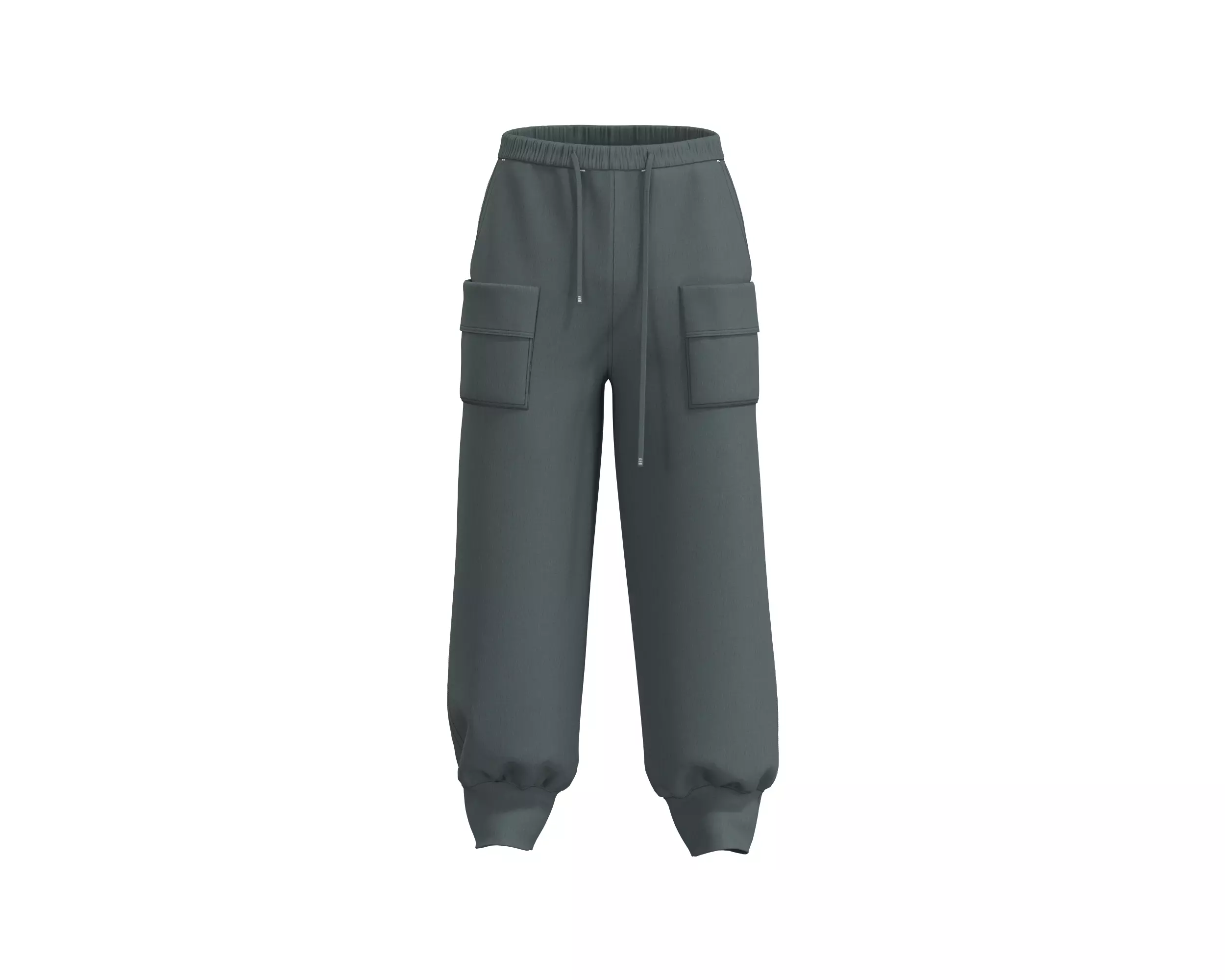 Mens jogger with baggy look and pocket 3D model