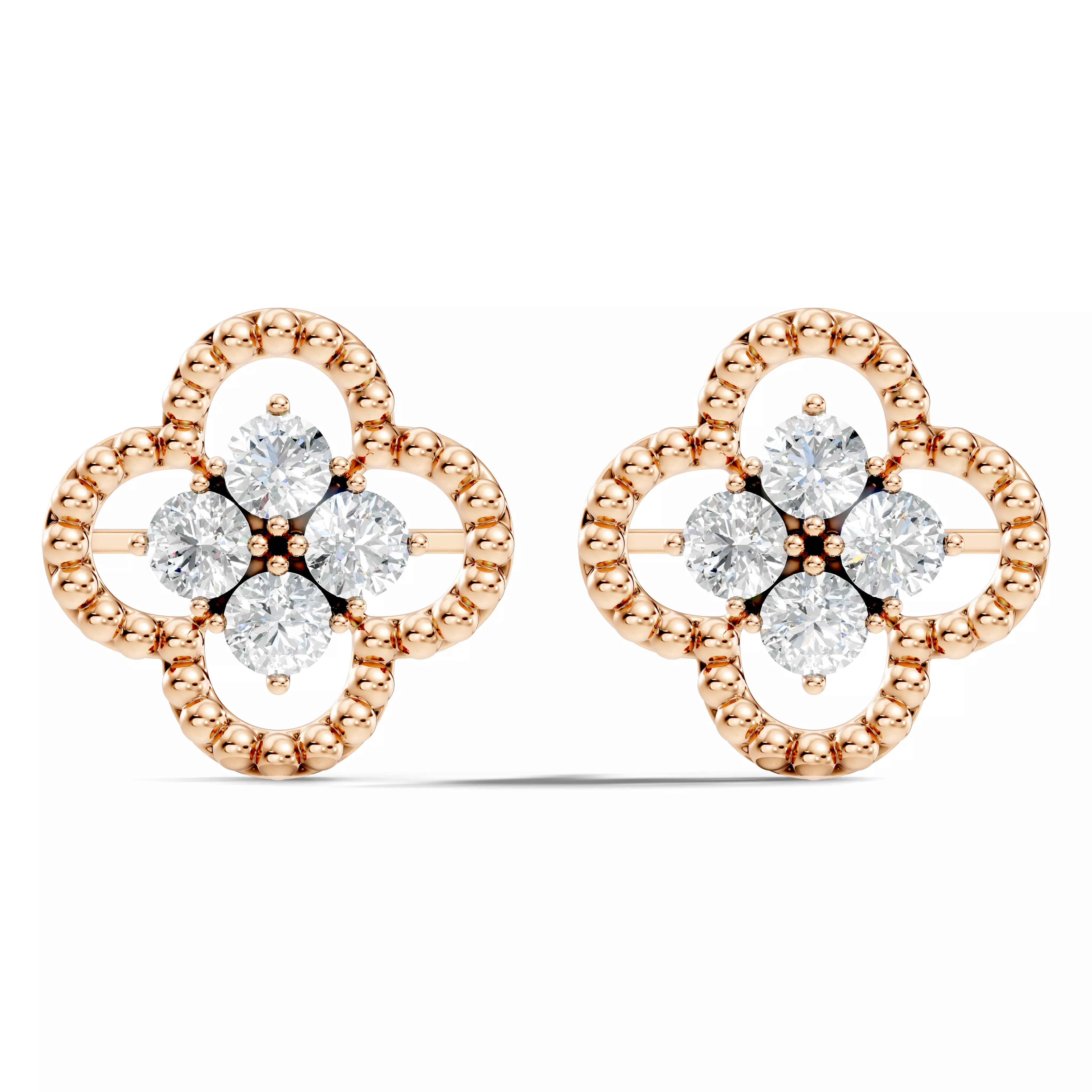Diamond Earrings 3D print model