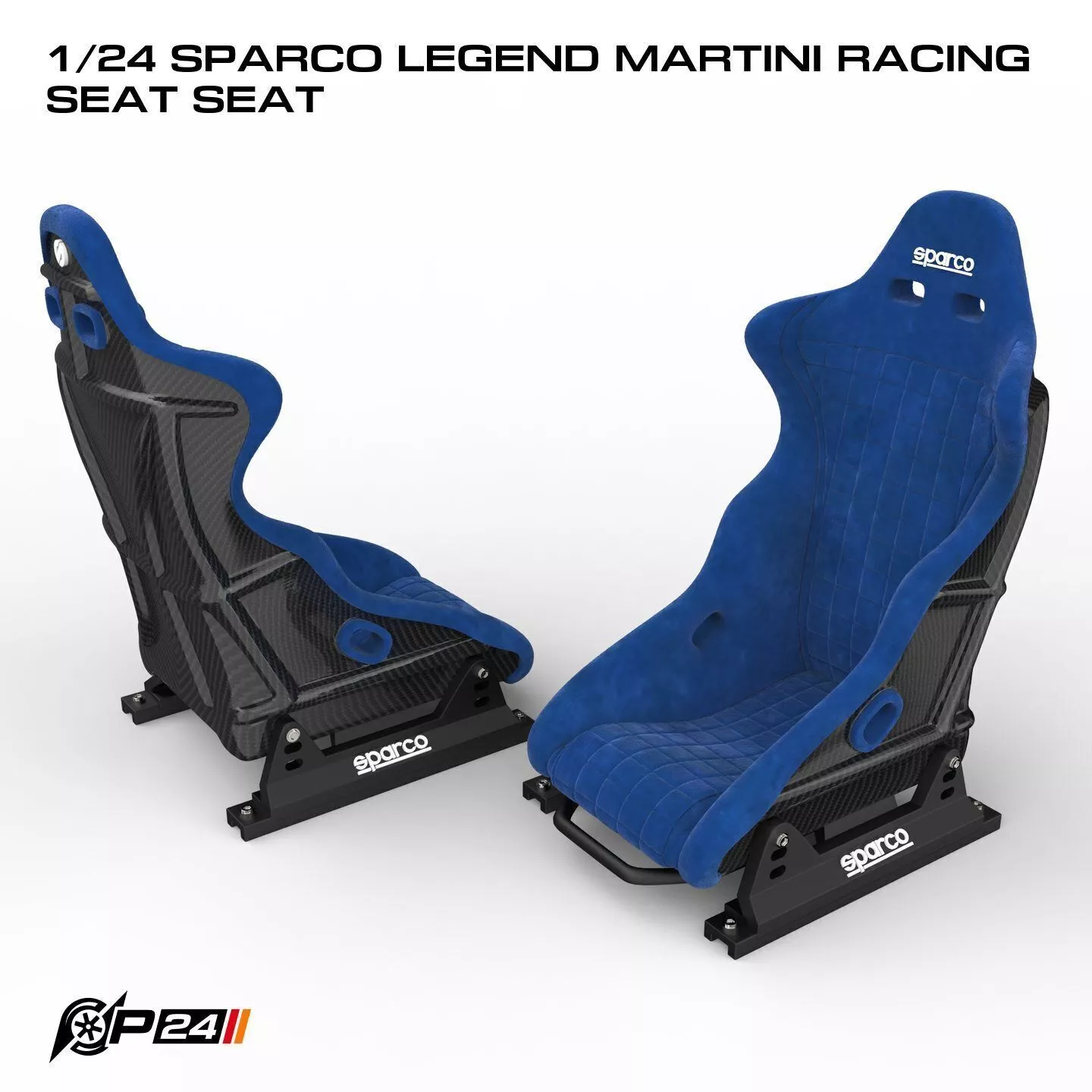 1-24th Sparco Legend Martini Racing Seat Seat 3D print model