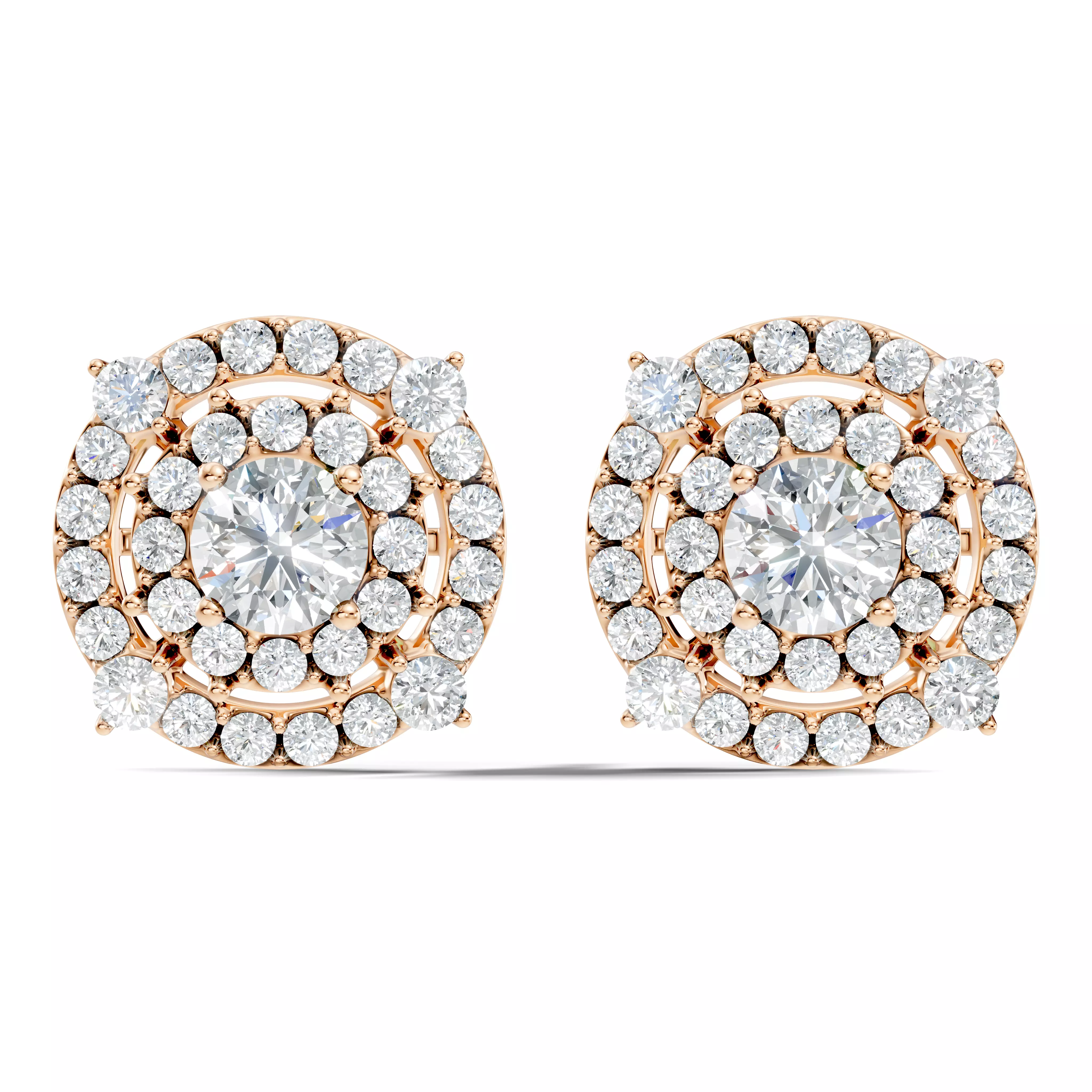 Diamond Earrings 3D print model