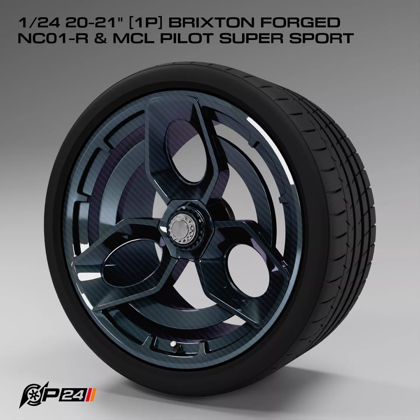 1-24th 20-21 inches 1P Brixton Forged NC01-R and MCL Pilot Su... 3D print model