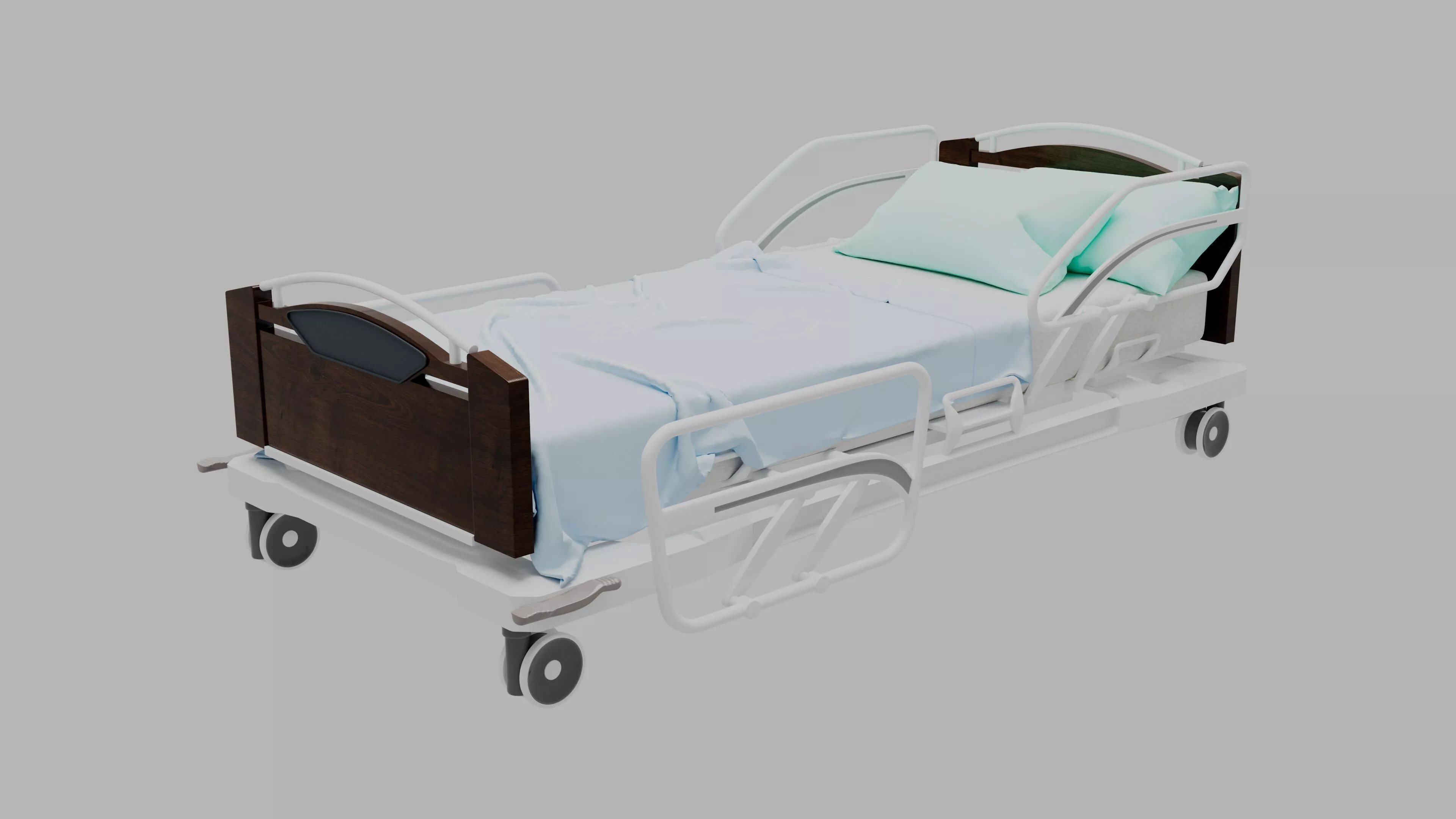 Ookcocoon-inspired Nursing Home Bed 3D model