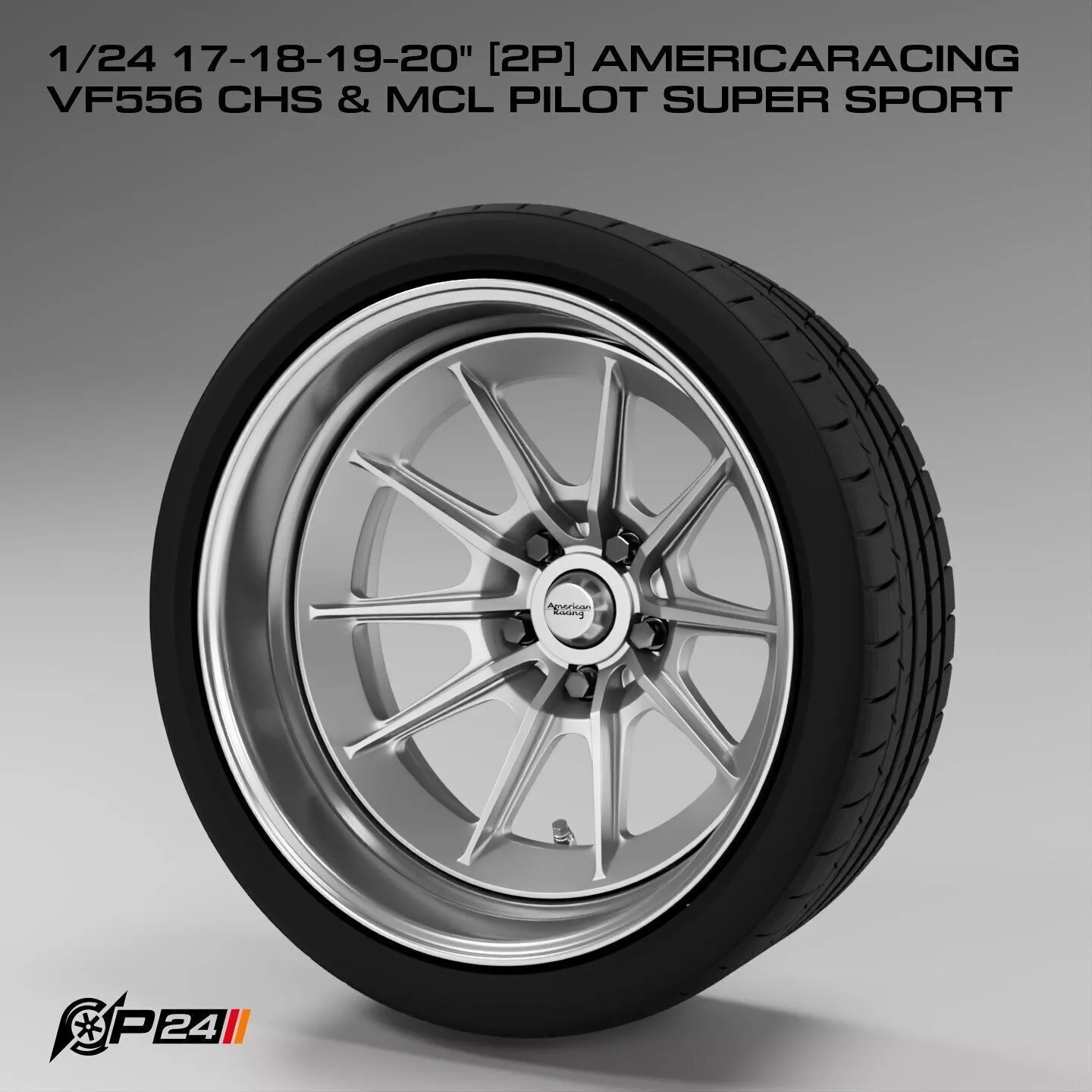 1-24th 17-18-19-20 inches 2P AmericaRacing VF556 CHS and MCL ... 3D print model