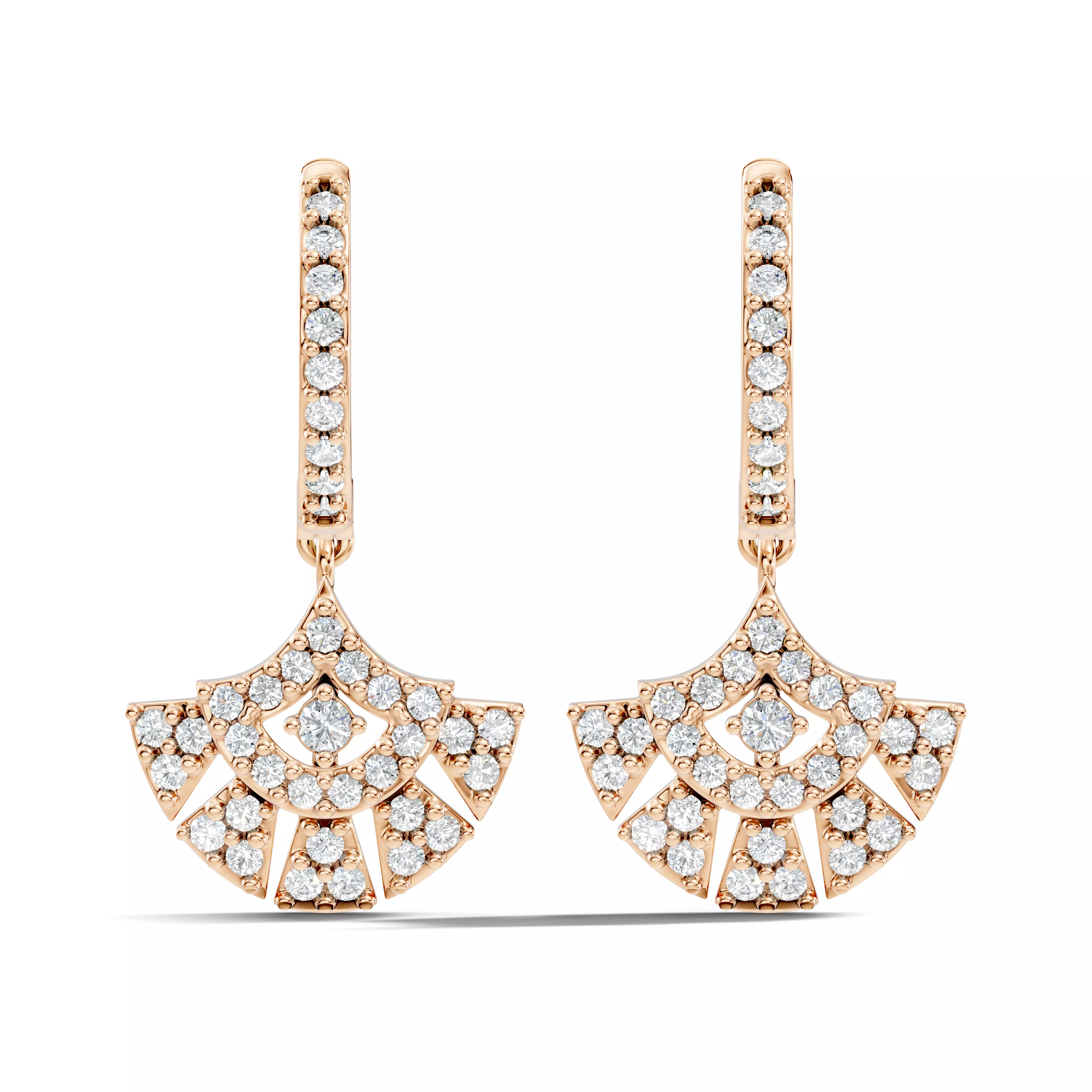 Diamond Earrings 3D print model