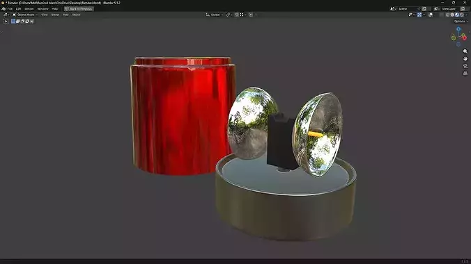 Warning Light PBR 6 Low-poly 3D model 5