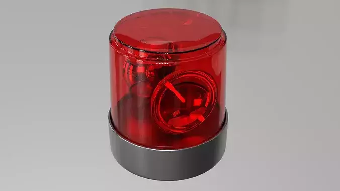 Warning Light PBR 6 Low-poly 3D model